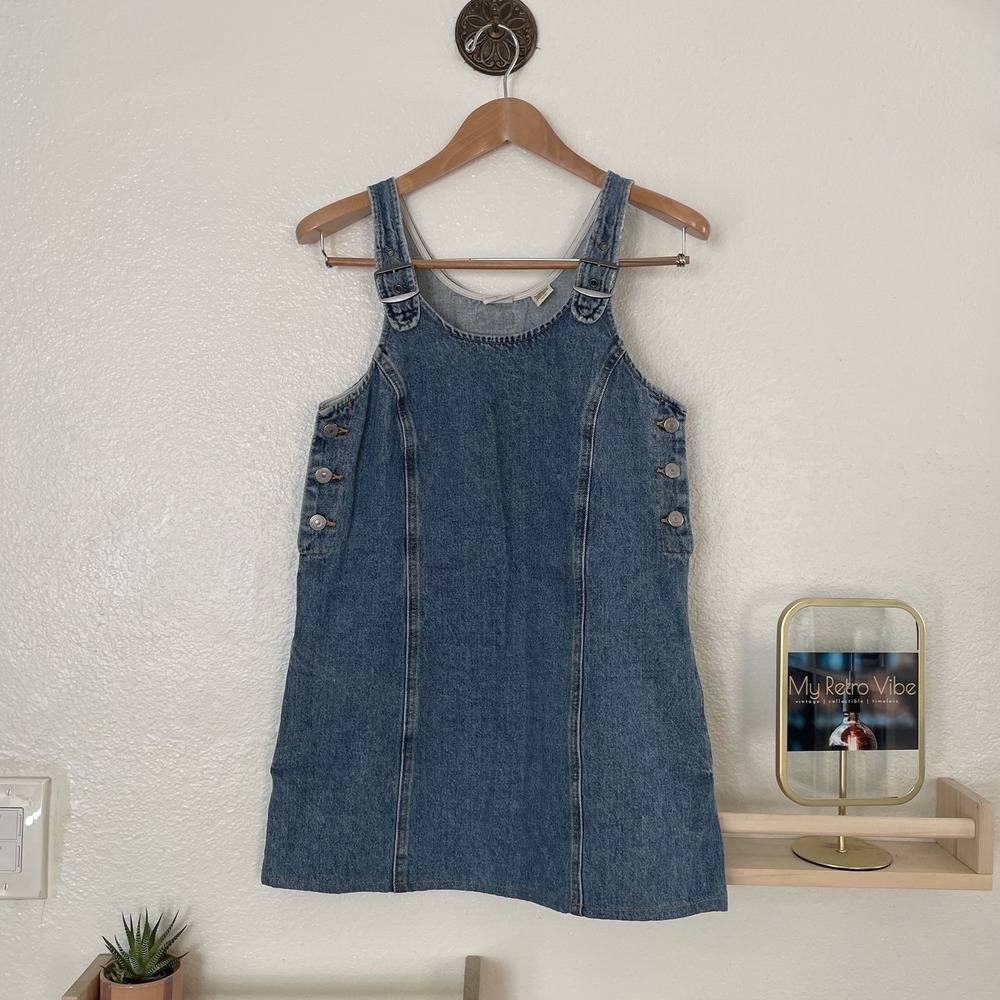 Levi's Alyssa Blue Denim Dress Jumper Women's Size Small
